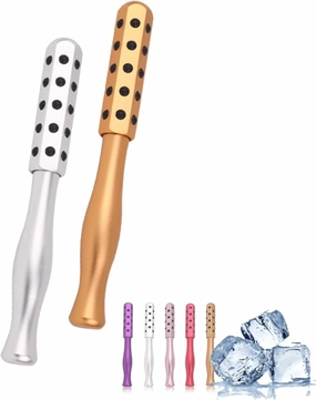 Elarique Glow Sculpting - Beauty Roller, Uplift Facial Massaging Beauty Tool, Elarique Face Roller, Facelift Pro Rollers, Facelift Pro Roller, Massage Face Tool, for Skincare (Gold Silver)