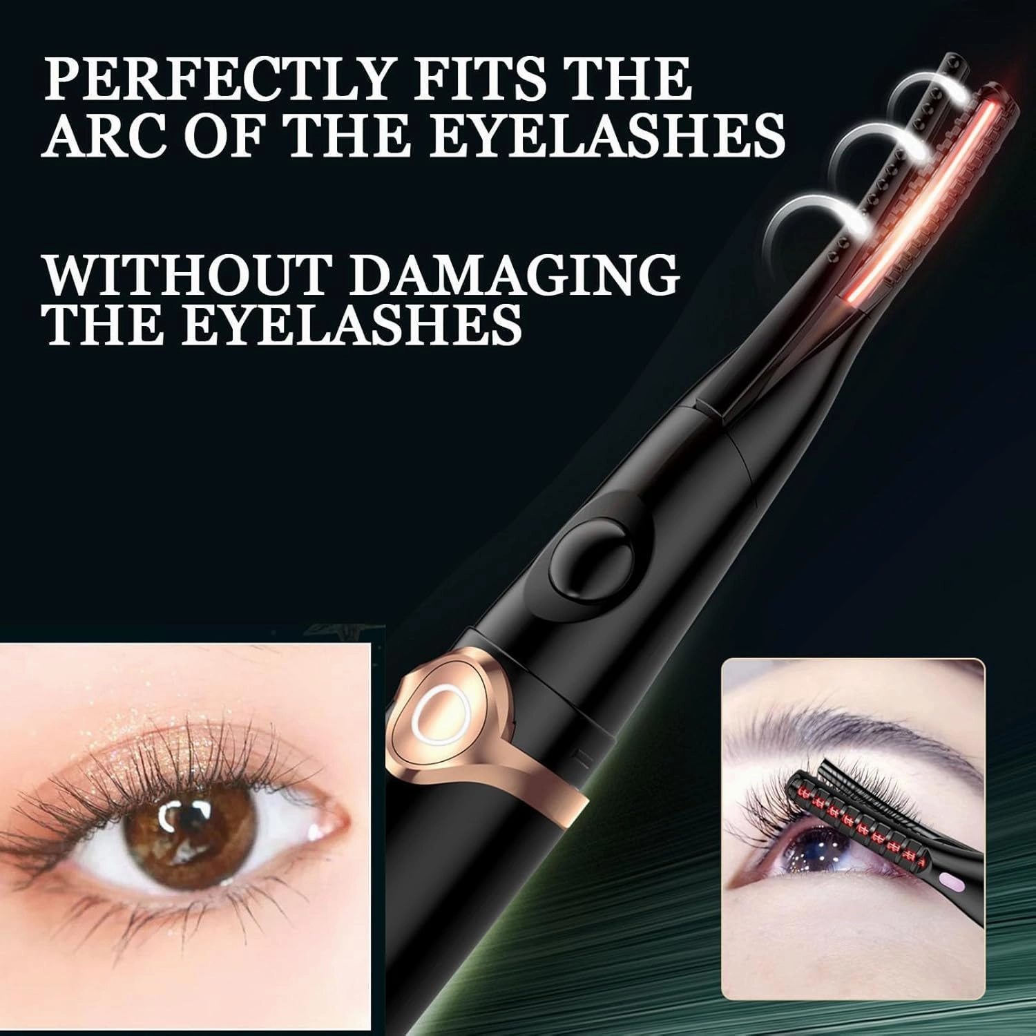 Electric Eyelash Curler for Instant Glam, Heated Eyelash Curler for Women-2pcs
