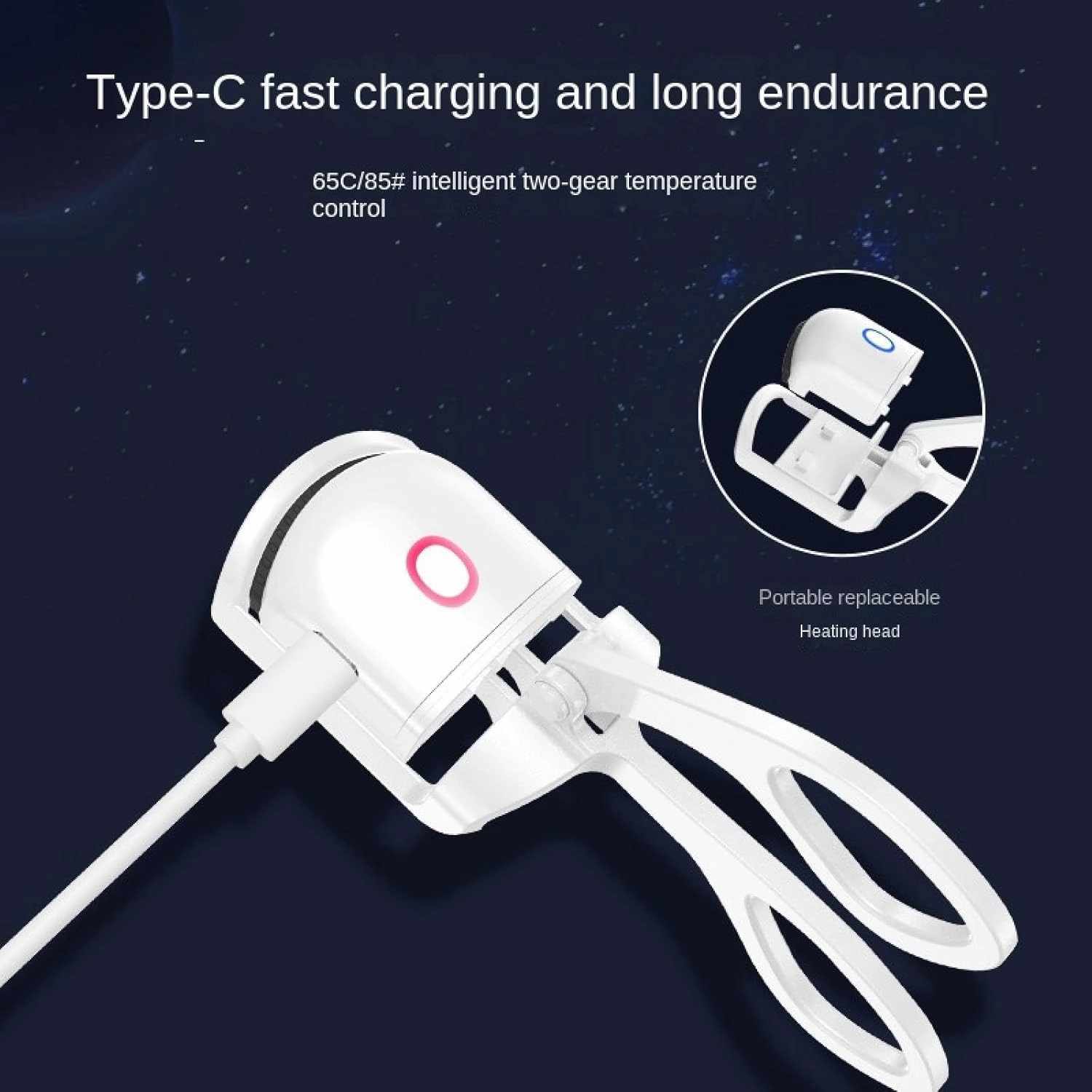 Electric Eyelash Curler, USB Charging and Heating Electric Perm Portable Eyelash Curler, Multi Color Mini Eyelash Curling Tool Green
