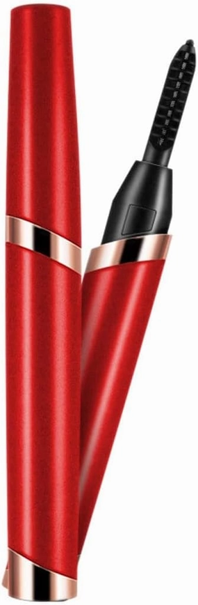 Electric Heated Eyelash Curler,Quick Heating and Long Lasting Curl, 3 Temperature Modes, Curler for Eyelashes Curling, Eyes Lashes Curling Tool,for Women Girls(Red)