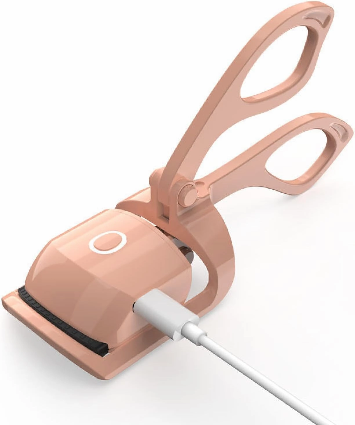 Electric Heated Eyelash Curler, USB Rechargeable Portable Tool, Mini Electric perm Effect, Long-Lasting curl Pink
