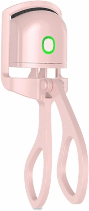 Electric Heated Eyelash Curler, USB Rechargeable Portable Tool, Mini Electric perm Effect, Long-Lasting curl Pink
