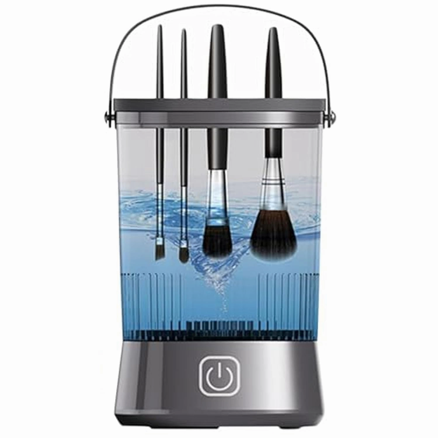 Electric Makeup Brush Cleaner Machine, Automatic Brush Washer And Dryer, Fast Usb Makeup Brush Cleaner Machine, Brushes Cleaner Tool For All Size Beauty Makeup Brush Set (A-Black)