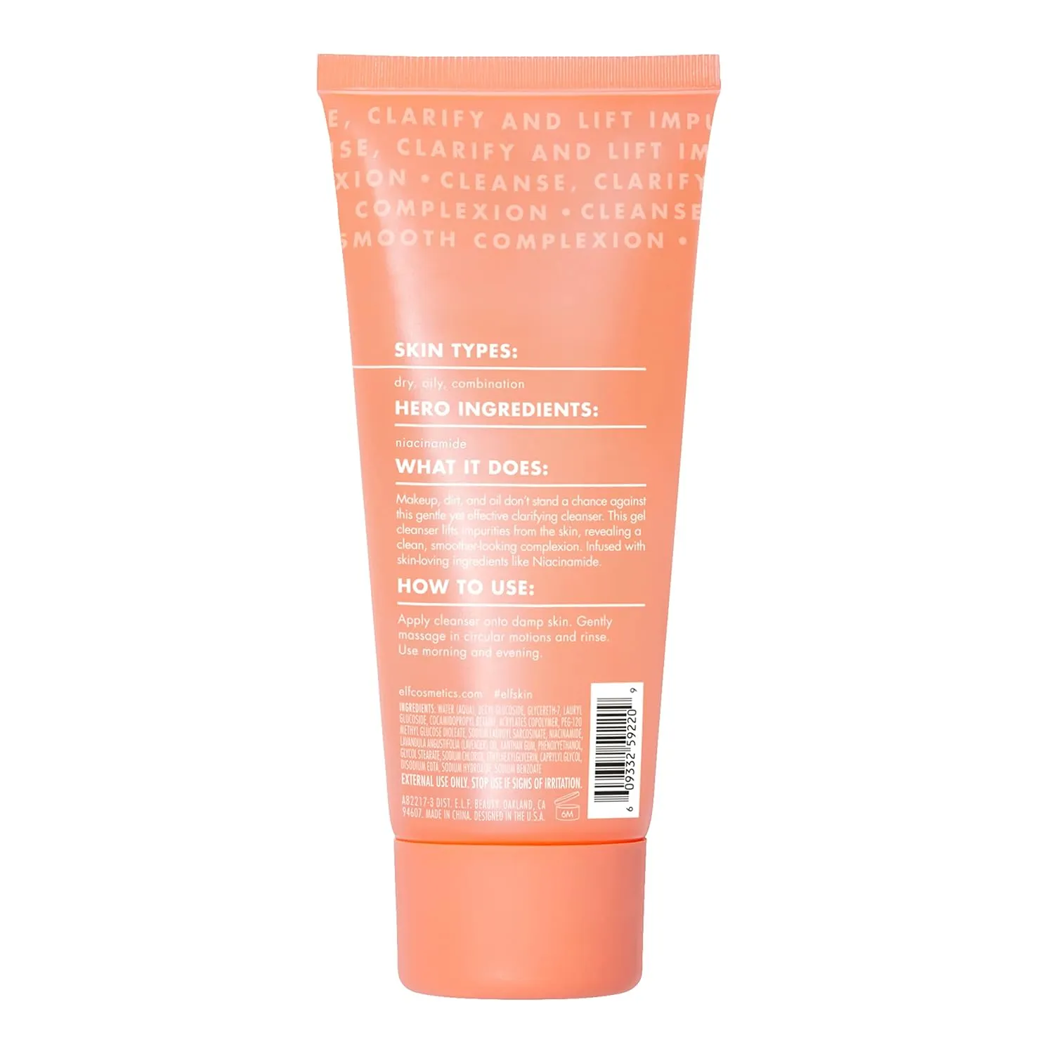 e.l.f. SuperClarify Cleanser, Lightweight, Gentle, Effective, Soothing, Removes Makeup and Impurities, Prevents Clogged Pores, Strengthens, Infused with Lavender, 3.4 Fl Oz
