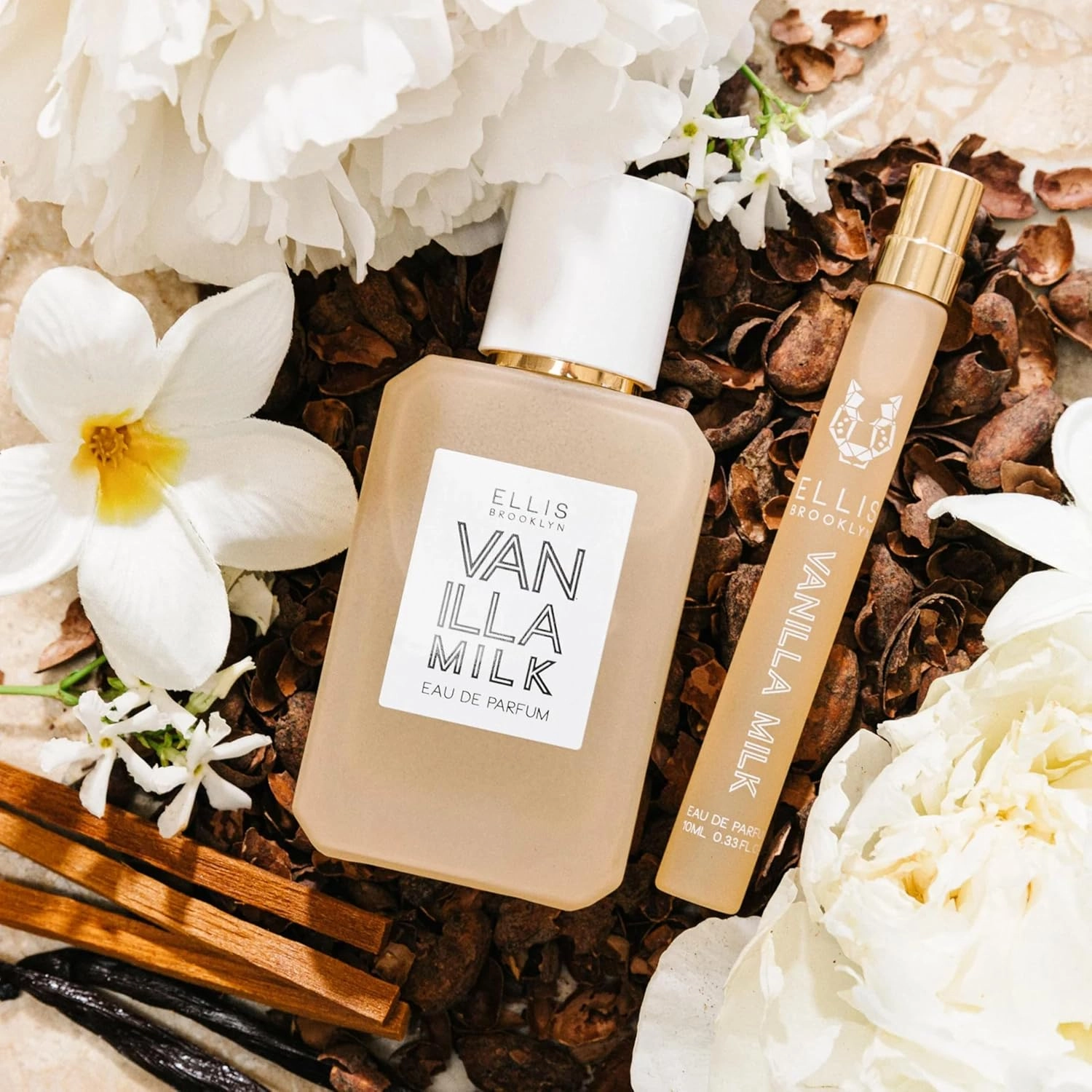 Ellis Brooklyn Vanilla Milk Eau de Parfum – Gourmand Creamy Milk, Bourbon Vanilla & Sandalwood, Perfume for Women – Vegan, Cruelty-Free Paraben-Free, Made in the USA, 50ml / 1.7oz