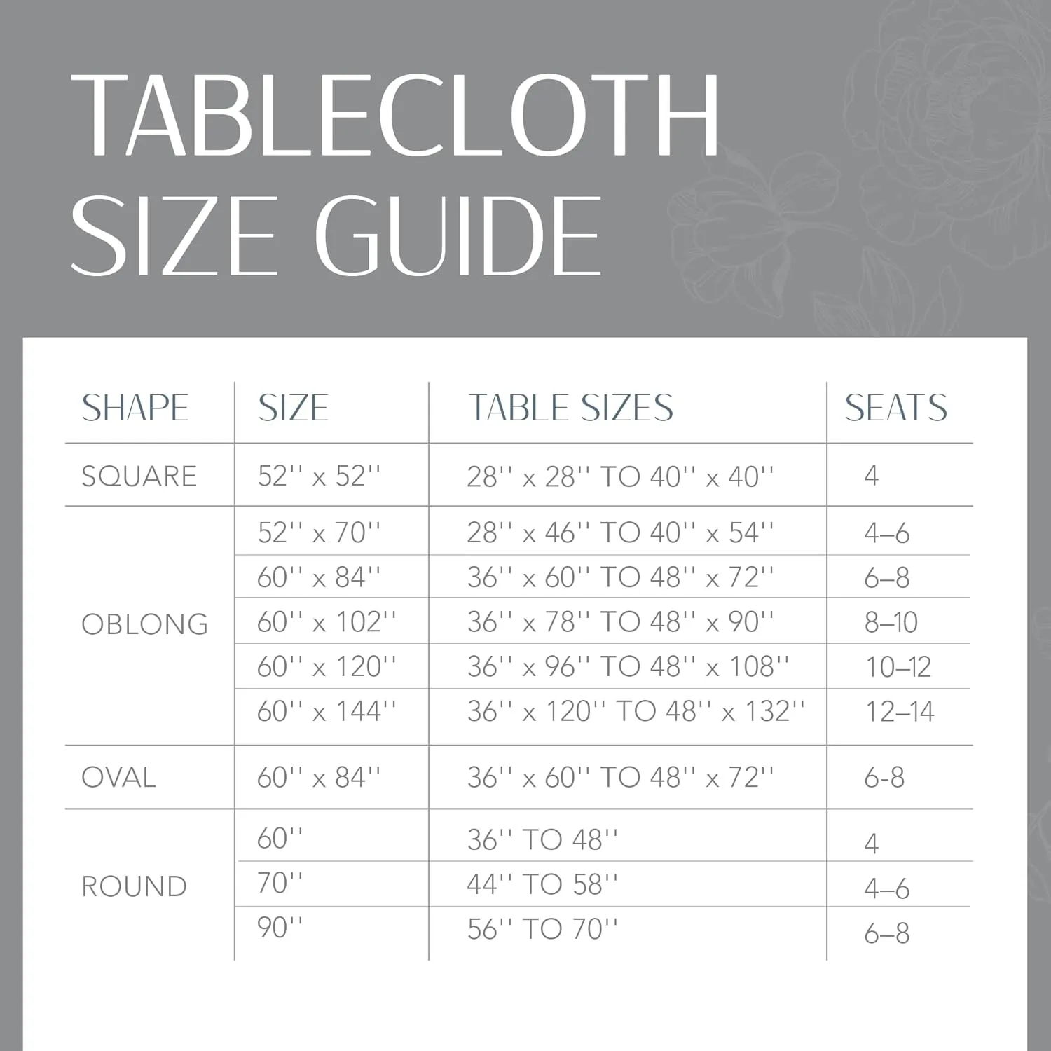 Elrene Home Fashions Continental Solid Texture Water, Stain & Wrinkle Resistant Tablecloth, 60"X120" Rectangle, Ivory