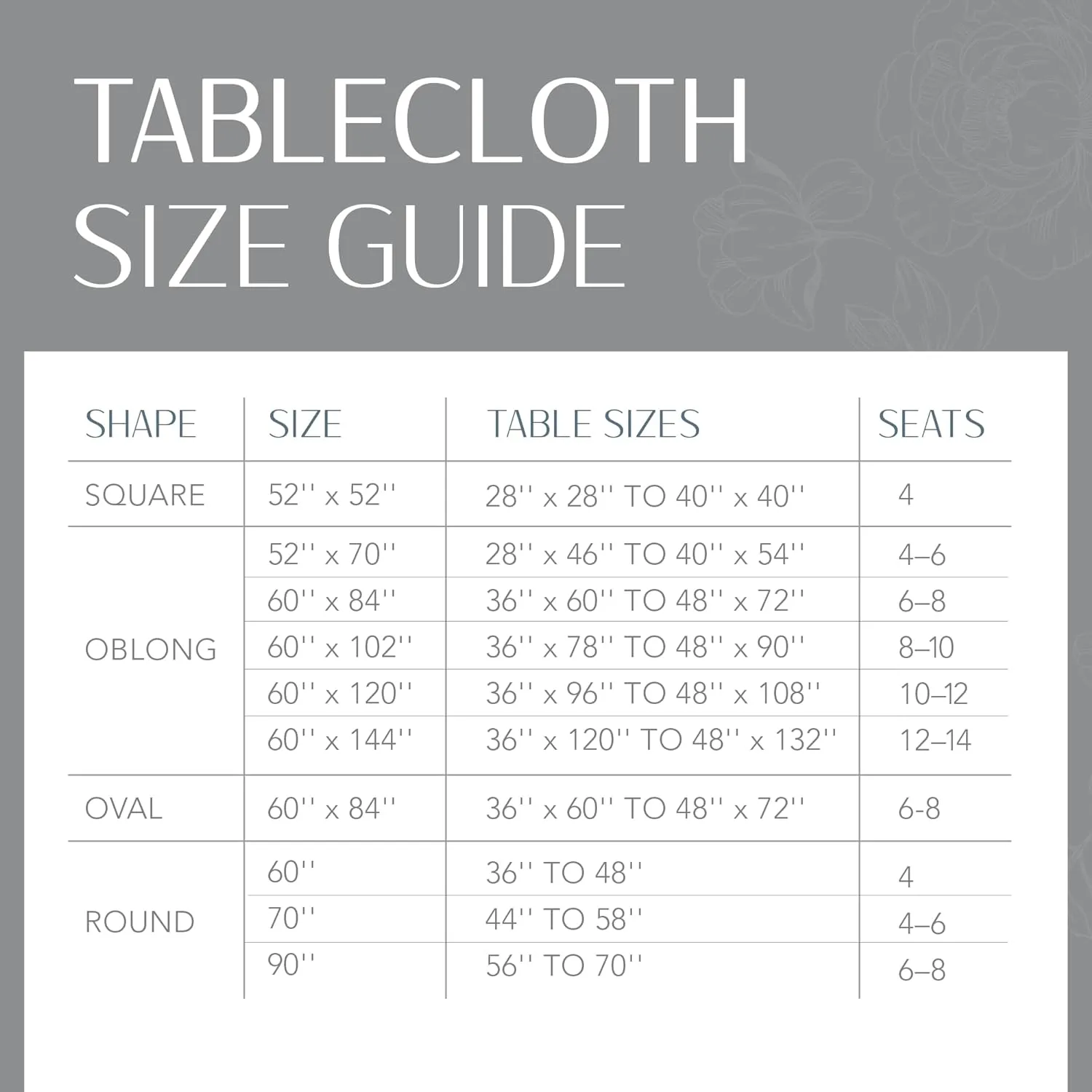 Elrene Home Fashions Continental Solid Texture Water, Stain & Wrinkle Resistant Tablecloth, 60"X120" Rectangle, Navy