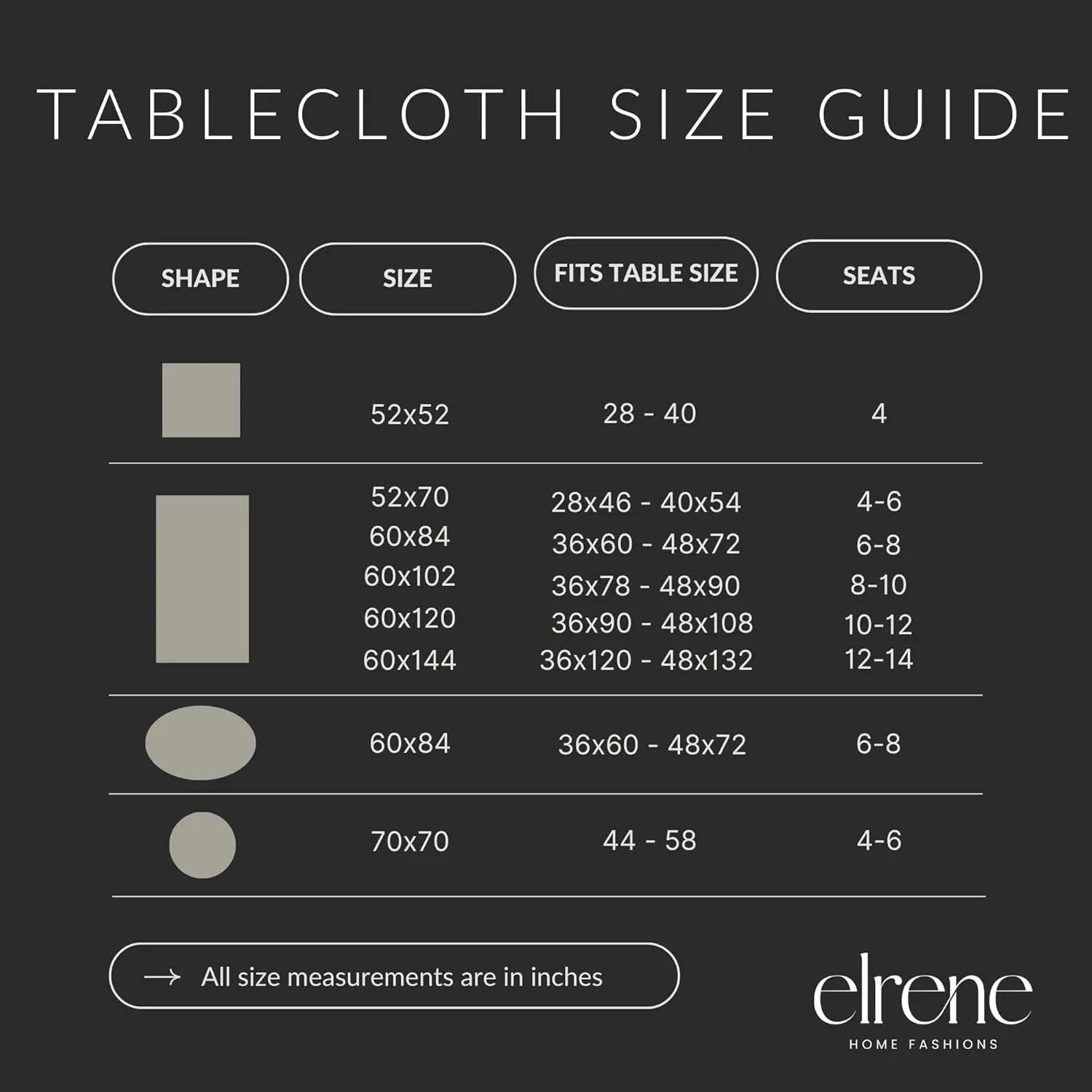 Elrene Home Fashions Elegant Woven Leaves Jacquard Damask Wrinkle Resistant Tablecloth, 70" x 70", Round, Ivory