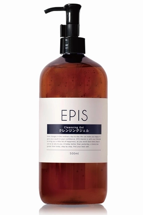 Epis EPIS Cleansing Gel, Organic, 16.9 fl oz (500 ml) (Large Capacity) [Makeup Remover, Eyelash Eck, Natural Citrus Scent]
