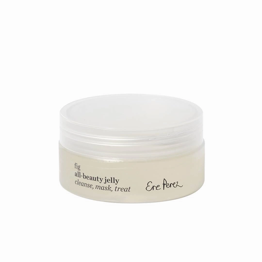 Ere Perez - Natural Hydrating Fig All-Beauty Jelly Cleanser | Multitasking Makeup Remover, Ideal for Slugging | Softening, Mild Formula | Vegan, Cruelty-Free, Clean Beauty (2.2 oz | 65 ml)