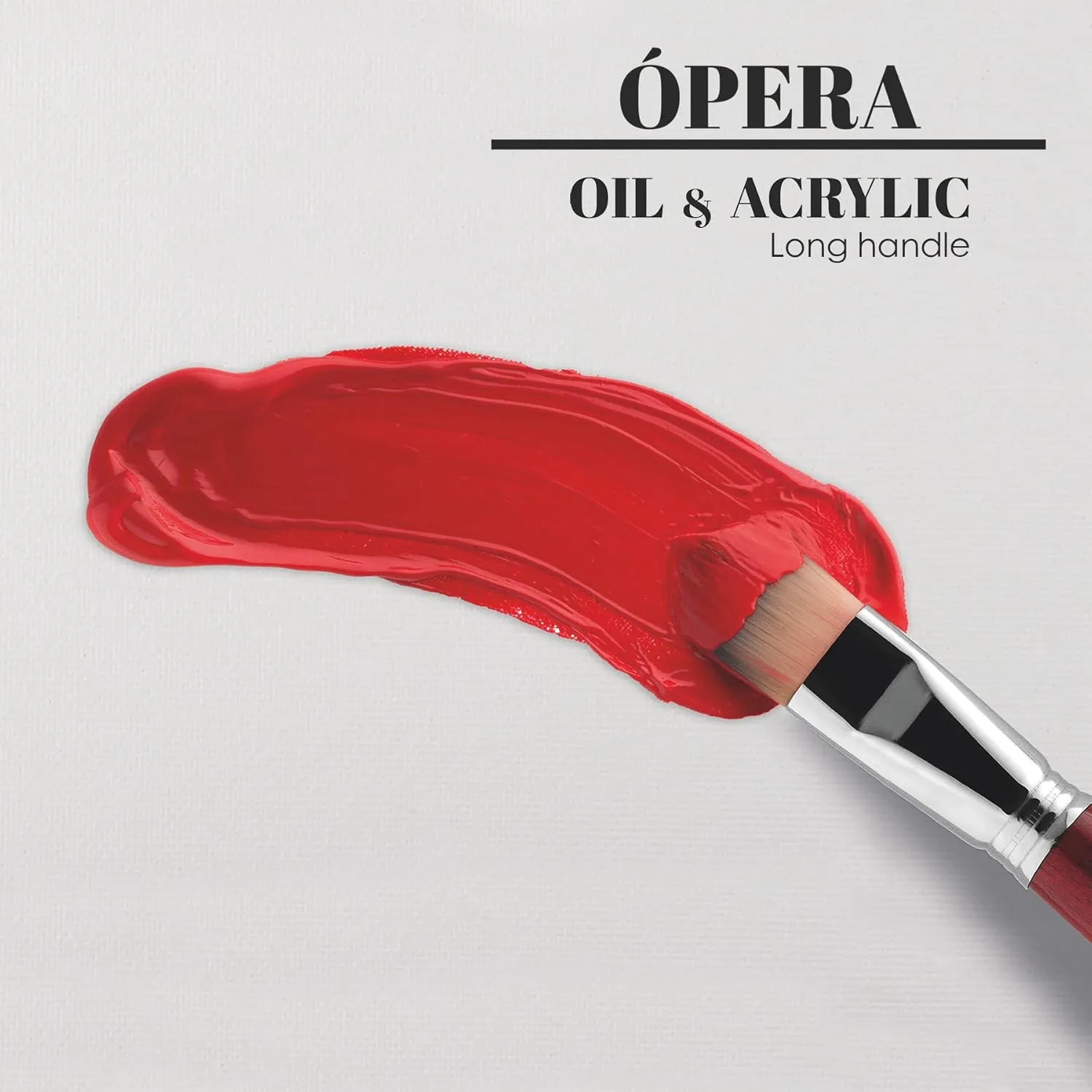 Escoda Opera Series 3060 Artist Oil and Acrylic Paint Brush, Synthetic Takatsu Filament, Filbert, Size 24