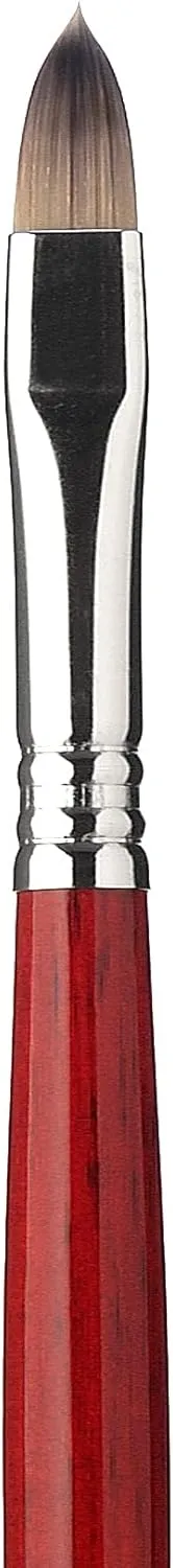 Escoda Opera Series 3060 Artist Oil and Acrylic Paint Brush, Synthetic Takatsu Filament, Filbert, Size 24