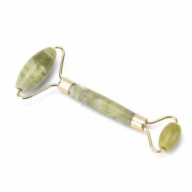 Essentials Facial & Body Massage Roller (Jade/Gold)