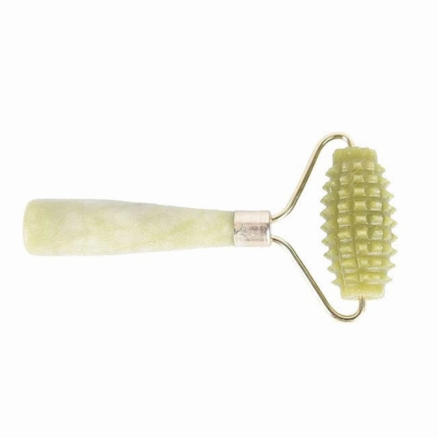 Essentials Facial & Body Massage Roller (Jade/Gold)