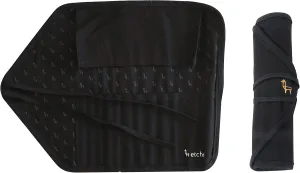 ETCHR Canvas Roll Up Brush Pouch - Black Paint Brush Holder with Canvas Ties