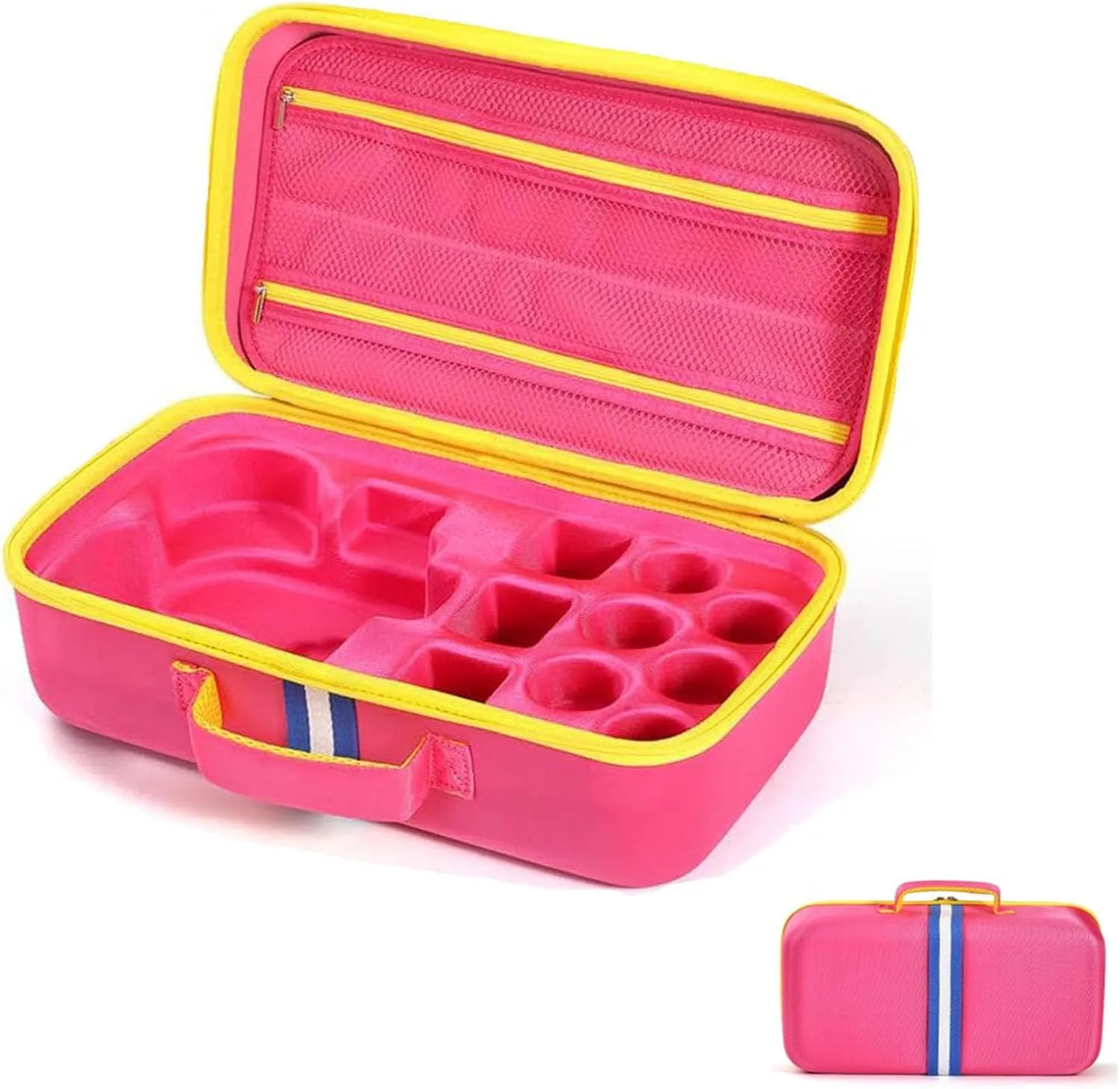 EVA Carrying Case Compatible with Little Tikes Story Dream Machine Books Starter Set, Portable Storage Case Organizer for Little Tikes Storytelling Toys, Travel Handle Bag (Pink, Large Size)