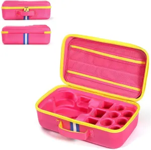 EVA Carrying Case Compatible with Little Tikes Story Dream Machine Books Starter Set, Portable Storage Case Organizer for Little Tikes Storytelling Toys, Travel Handle Bag (Pink, Large Size)