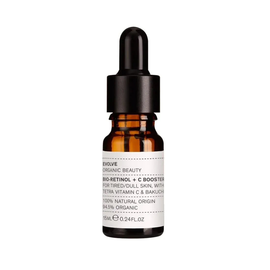 Evolve Organic Beauty - Natural Bio-Retinol   C Skin Booster | Small-Batch, Vegan Clean Beauty (0.5 fl oz | 15 mL) Packaging May Vary