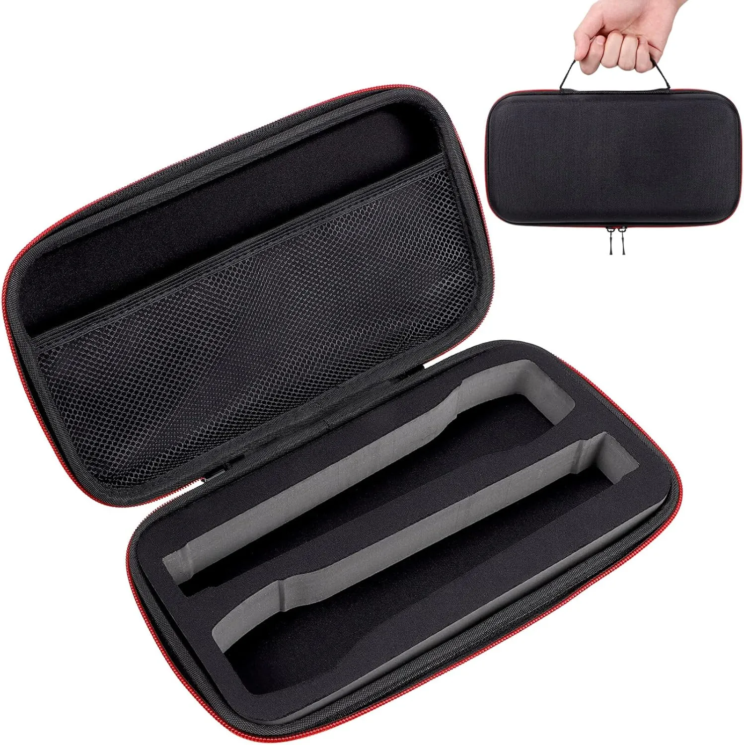 EXCEART Wireless Microphone Case - Hard EVA Mic Storage Bag with Thicken Sponge Handheld Microphone Carrying Travel Case