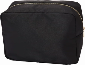 Extral Large Cosmetic Bag Makeup Pouch Bag Case, Nylon Travel Set Women Men(Black,XL)