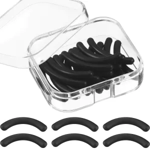 Eyelash Curler Refill Eyelash Curler Pad Silicone Rubber Curler Replacement Refill Pad for Universal Lash Curler with Clear Storage Box