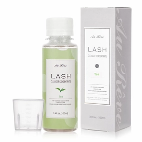 Eyelash Cleanser Concentrate 100ml Eyelash Extension Cleanser Inside the Eyelash Extension Kit Oil-Free Eyelash Extension Shampoo Perfect for Salon-Can Make Ten 60ml bottles of Lash Shampoo，tea