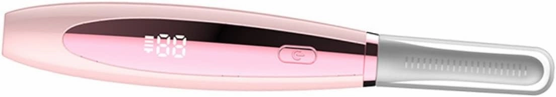 Eyelash Curler Lash Heated Curler Electric Eyelash Tool Heating Eyelash Perm Mini Hair Crimper Electric Curlers Mini Tools Make up Kit Makeup Tool Pink Abs Curling Iron Portable, 14X3X3CM