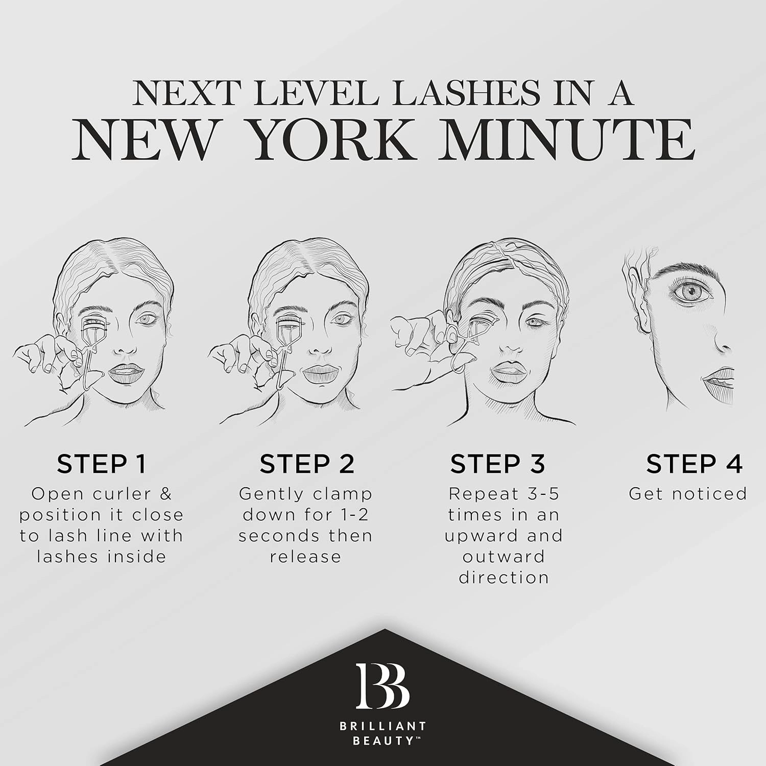 Eyelash Curler with Satin Bag & Refill Pads - Award Winning - No Pinching, Just Dramatically Curled Eyelashes for a Lash Lift in Seconds (Rose Gold)