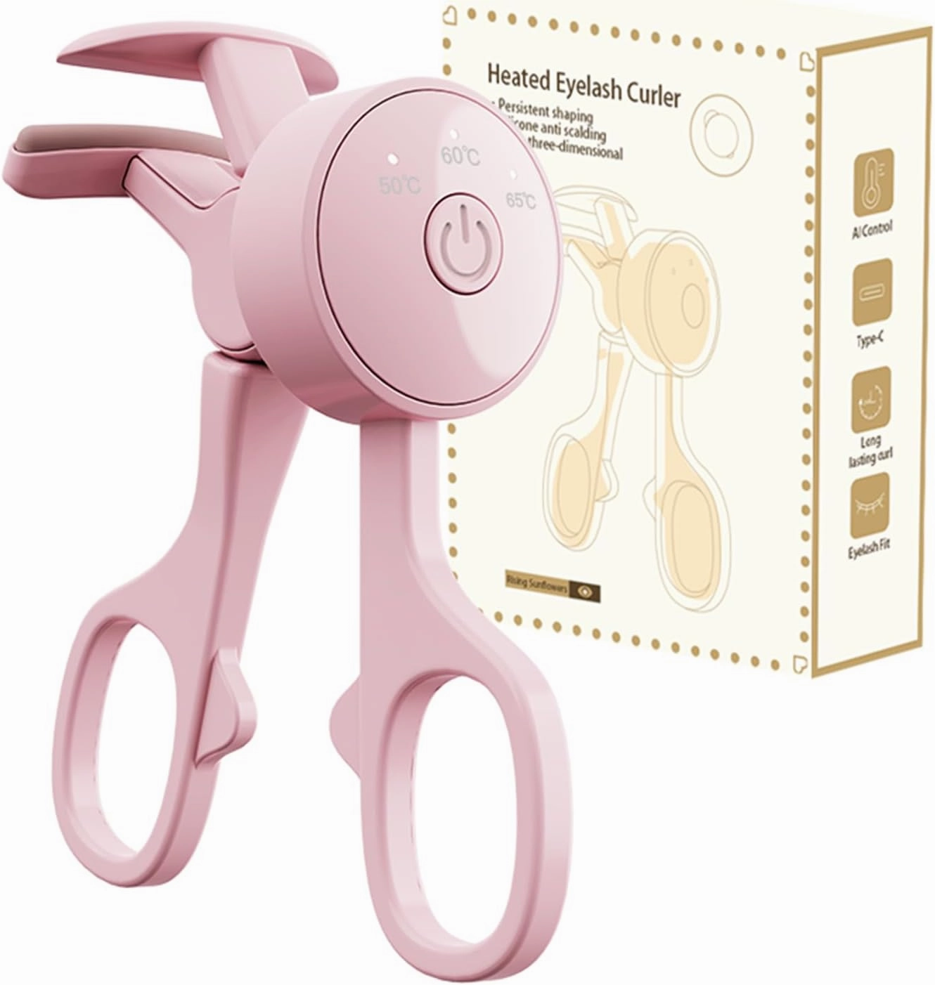 Eyelash curlers Eyelash curlers Heated Three-Level Temperature Control Heat in Three Seconds 24-Hour finalization Type-C Charging is More Convenient Compact and Easy to Carry