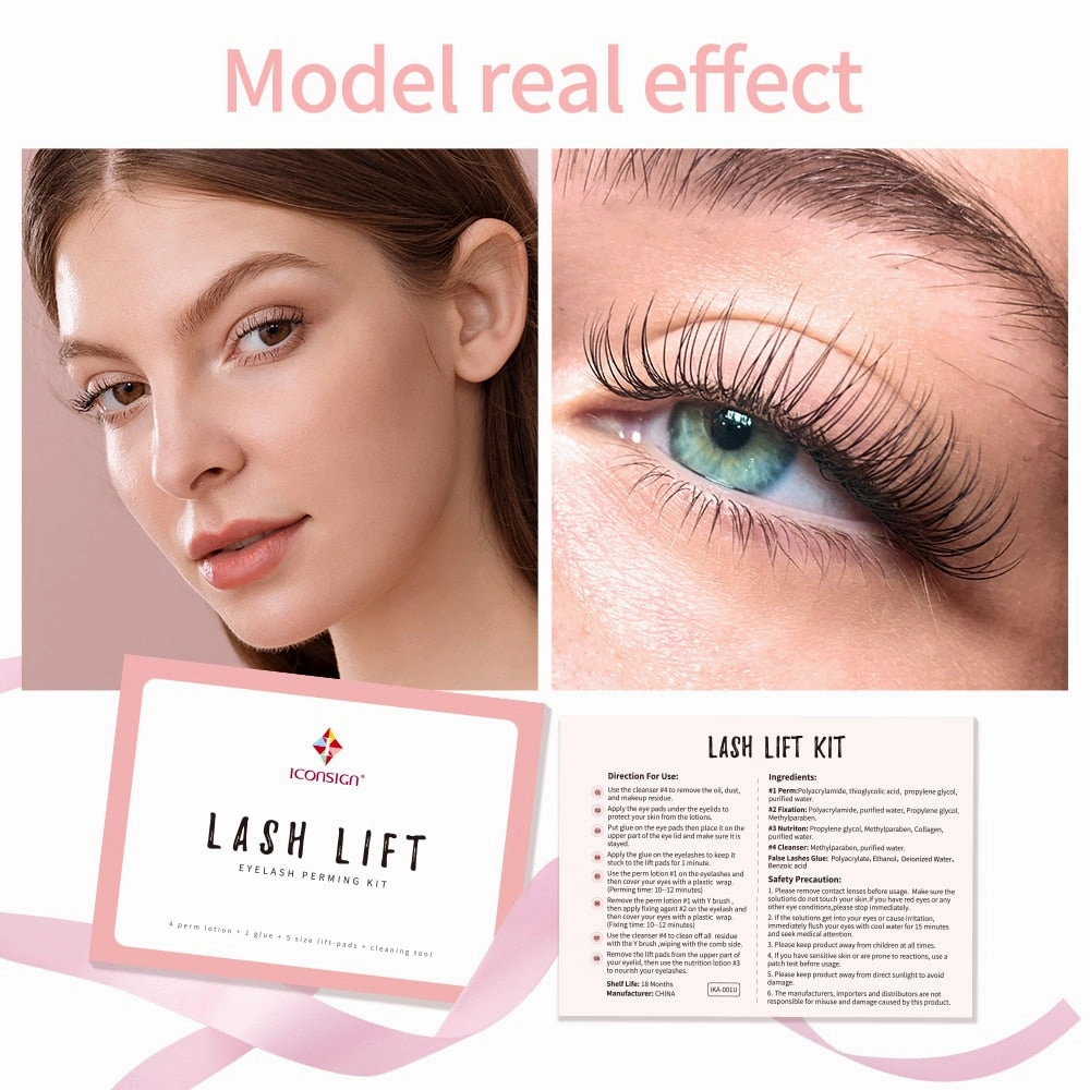 Eyelash Lift Kit for Salon Quality Curling, Nourishing & Long-Lasting Lashes at Home