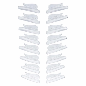 Eyelash Lift Pads Libeauty Reusable Super Adhesive Lash Perm Rods 8 Pairs Silicon Pads Wing Shape Eyelash Lifting Shield DIY Use at Home or Salon Lash Curling Tool