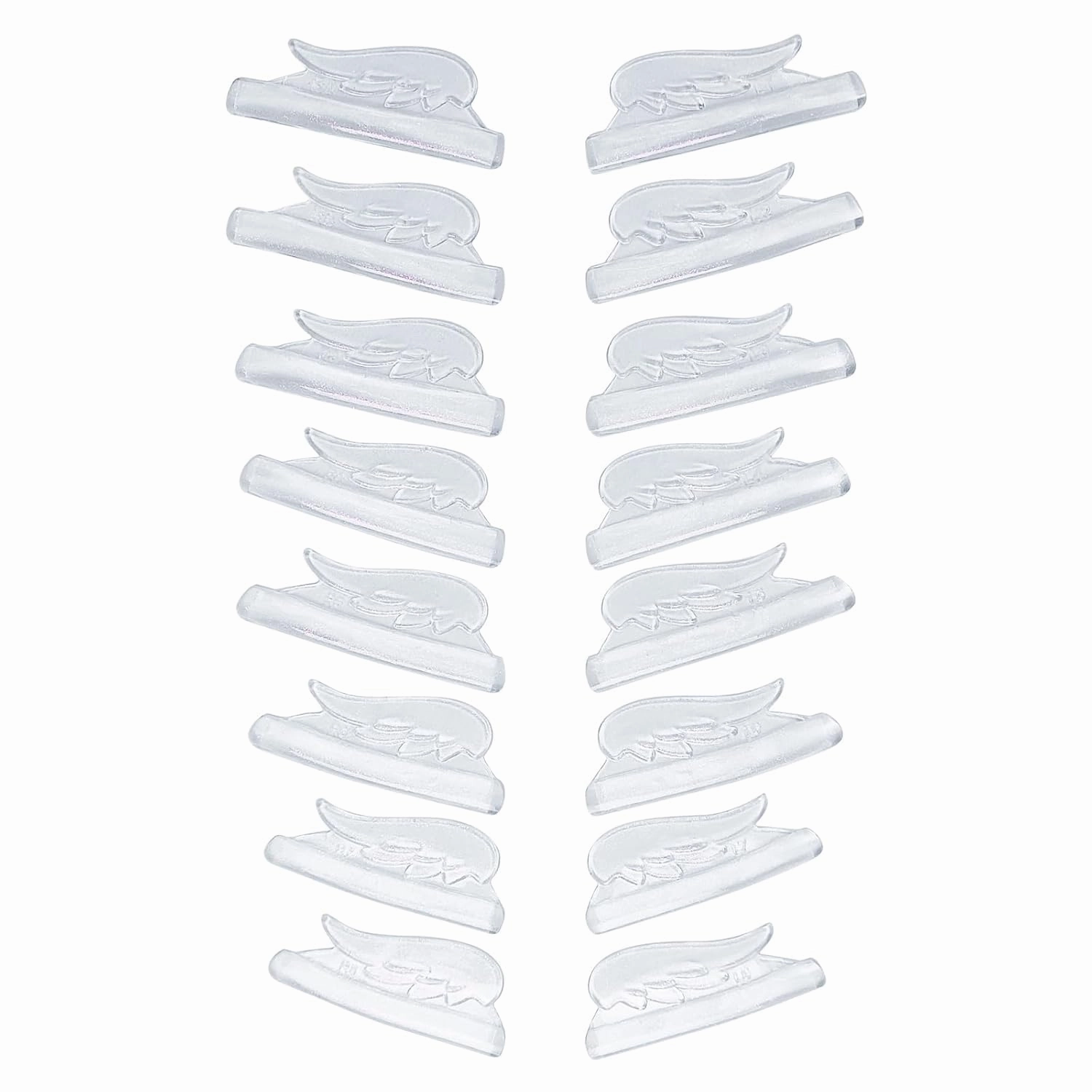 Eyelash Lift Pads Libeauty Reusable Super Adhesive Lash Perm Rods 8 Pairs Silicon Pads Wing Shape Eyelash Lifting Shield DIY Use at Home or Salon Lash Curling Tool