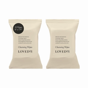 Face & Body Salicylic Acid Cleansing Wipes, John Legend Skincare, Oil & Fragrance-Free, No-Rinse, Suitable for Blemish-Prone Skin, 2-Pack (48 wipes)