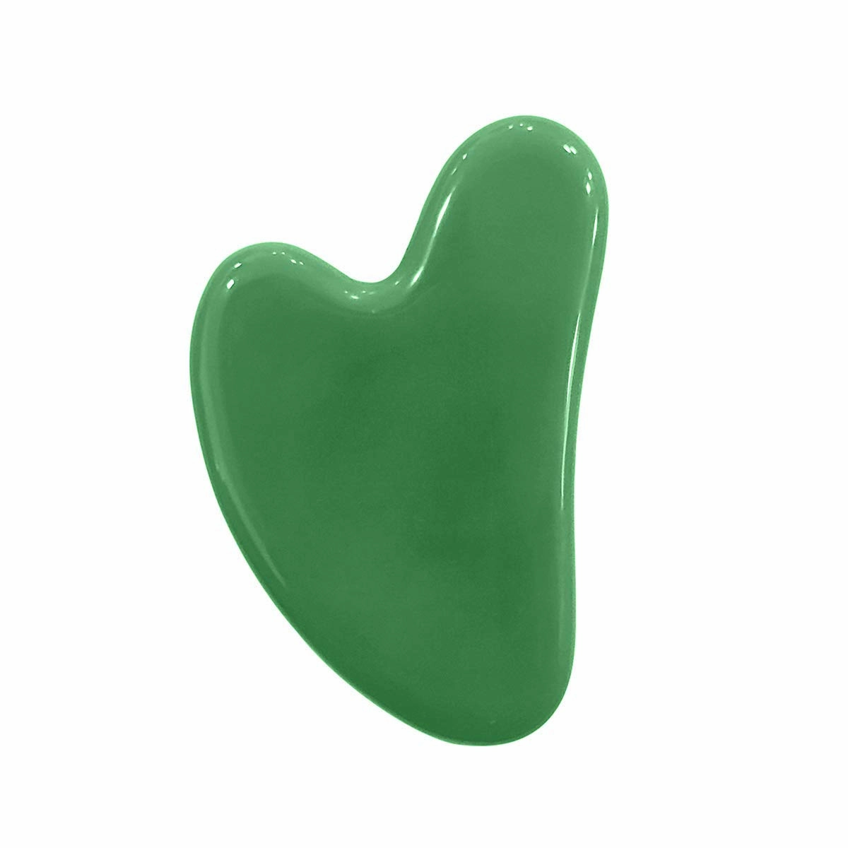 Face Roller and Massage Stone for Skin care Handmade-Crafted Facial Massager Skin Tool for Anti Aging Skincare 100 Percent Certified Stone (Gua Sha Green)