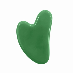 Face Roller and Massage Stone for Skin care Handmade-Crafted Facial Massager Skin Tool for Anti Aging Skincare 100 Percent Certified Stone (Gua Sha Green)