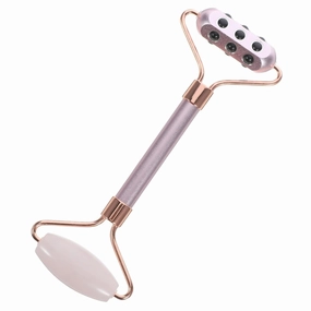 Face Roller Jade Beauty Tool for Facial Lifting Tightening and Shaping Skin Elasticity Reduces Puffiness Daily Use for All Skin Types