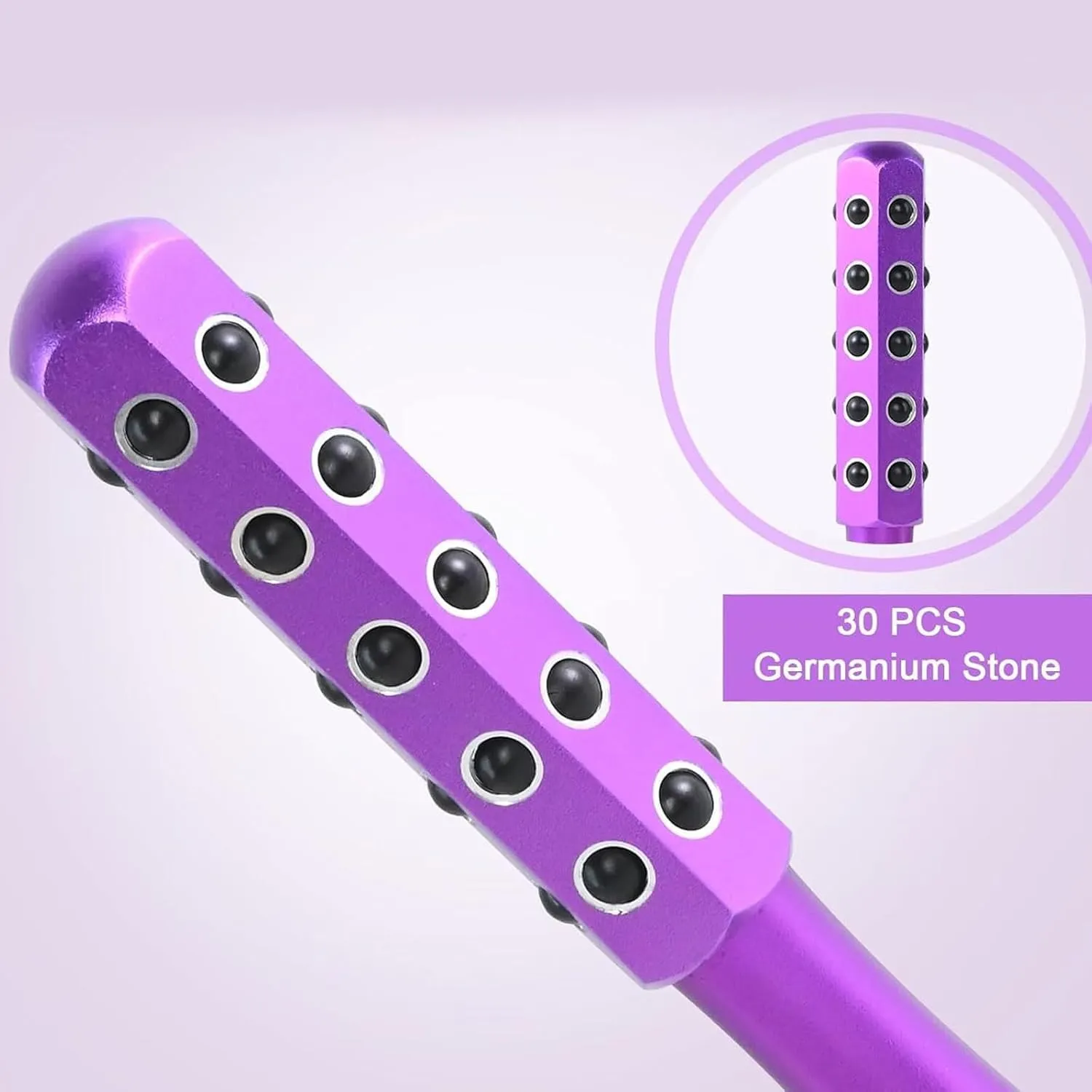 Facelift Pro Beauty Roller, Elarique Glow Sculpt - Beauty Roller, Germanium Stone Face Roller, Facial Massage Tool for Lifting and Skin Care (Pink)