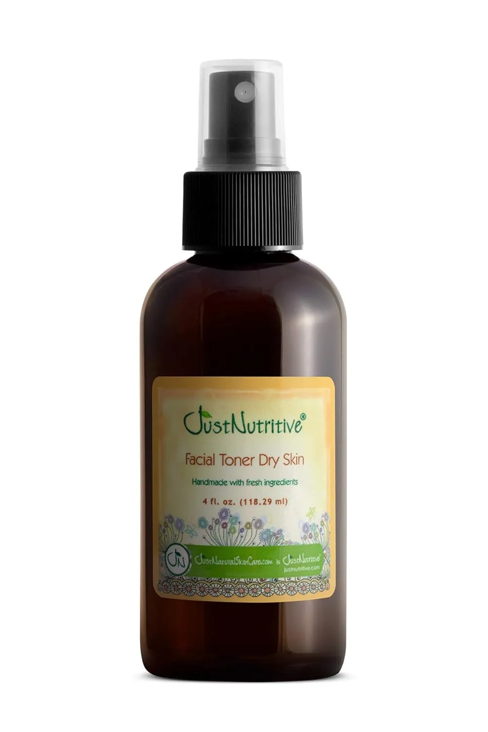 Facial Toner Dry Skin | Most Hydrating Toner | Deep Moisturizing Face Toner | Refreshing and Revitalizing | Natural Ingredients | Just Nutritive | 4 fl oz