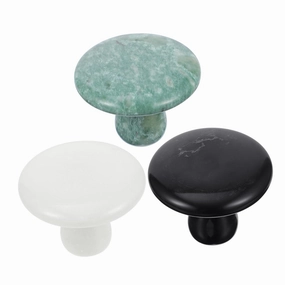 Facial Stone Roller Massager with 3pcs Jade Stone Mushroom Beauty Tool for Skincare