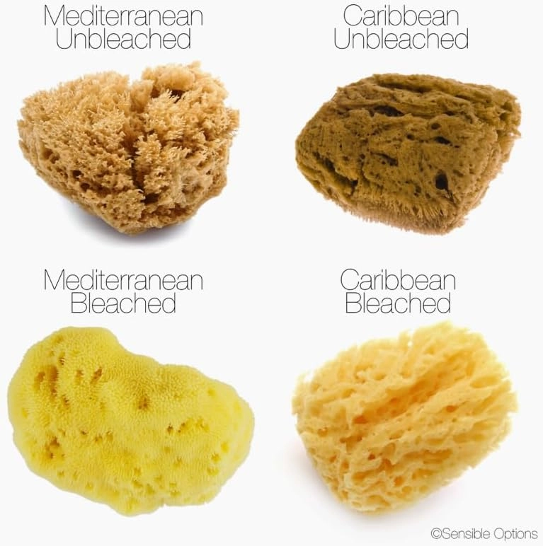 FacialCare Exfoliating Sponge, for A Deep Down Facial Scrub. Natural, Hypoallergenic, Zero Waste. Premium Mediterranean Sea Sponges. (Golden Yellow, Cardboard Box)