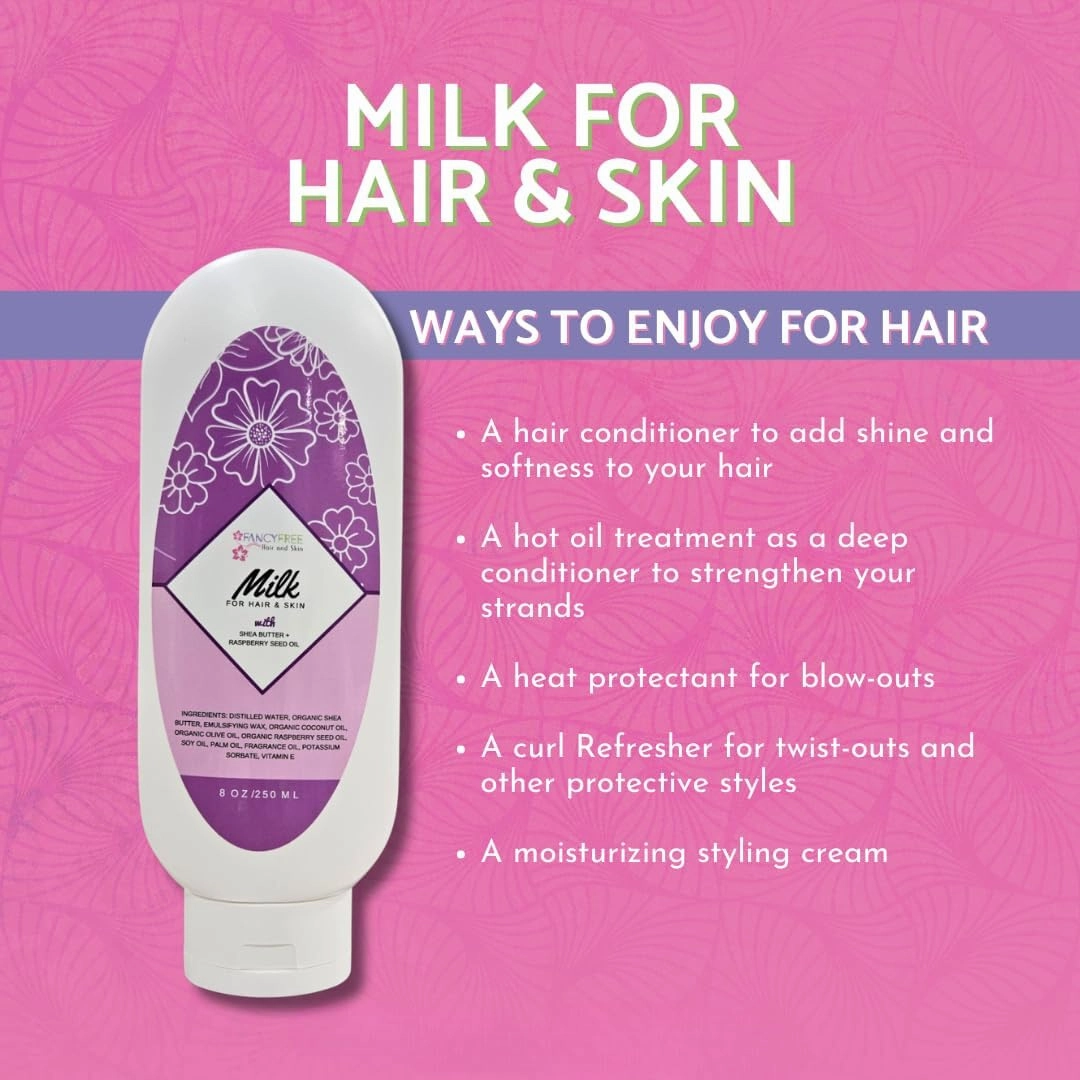 Fancy Free Milk for Hair and Skin (Original (Pineapple Mango), 8 oz.)