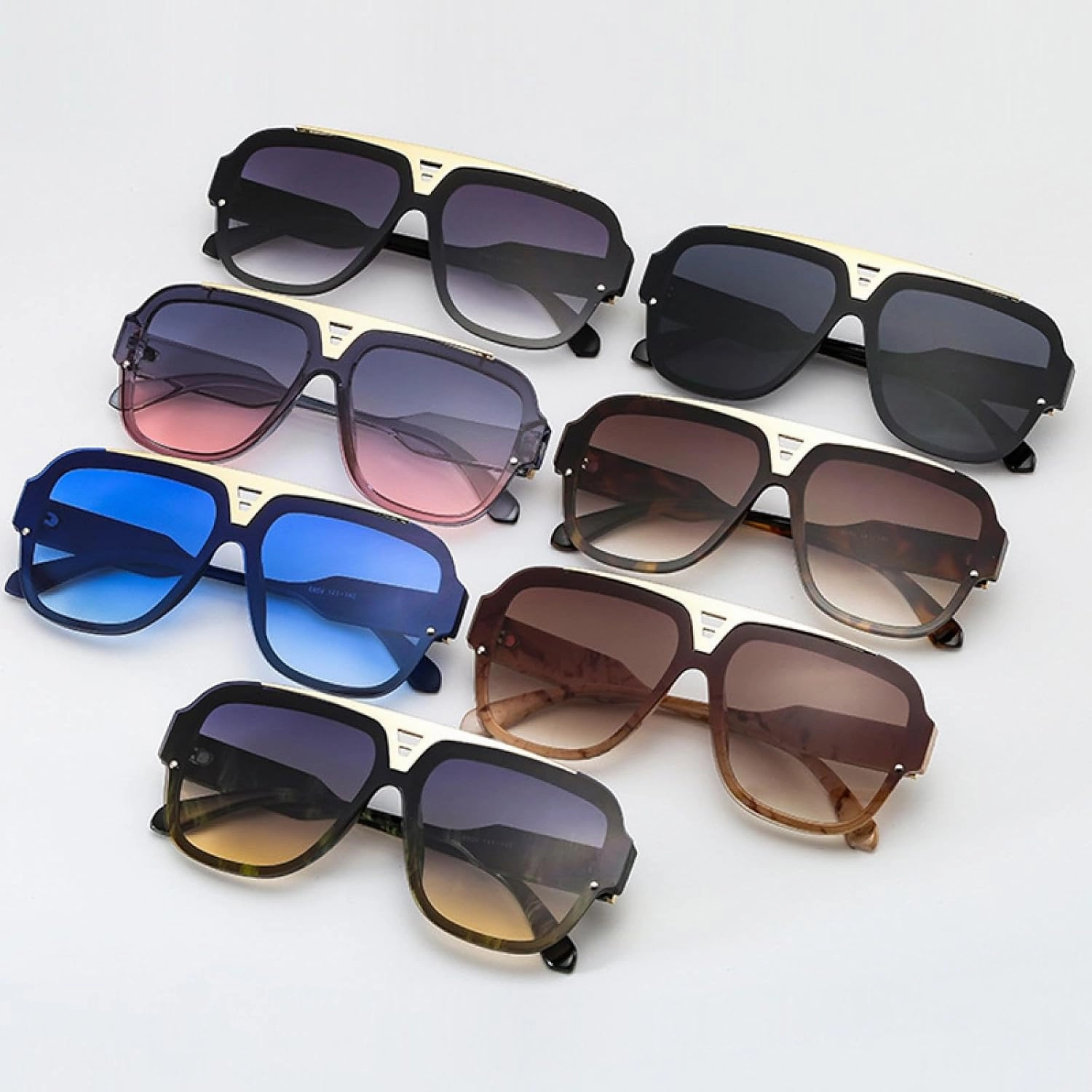 Fashion Vintage Big Frame Sunglasses Women Men Luxury Popular Travel Sun Glasses Shades Uv400