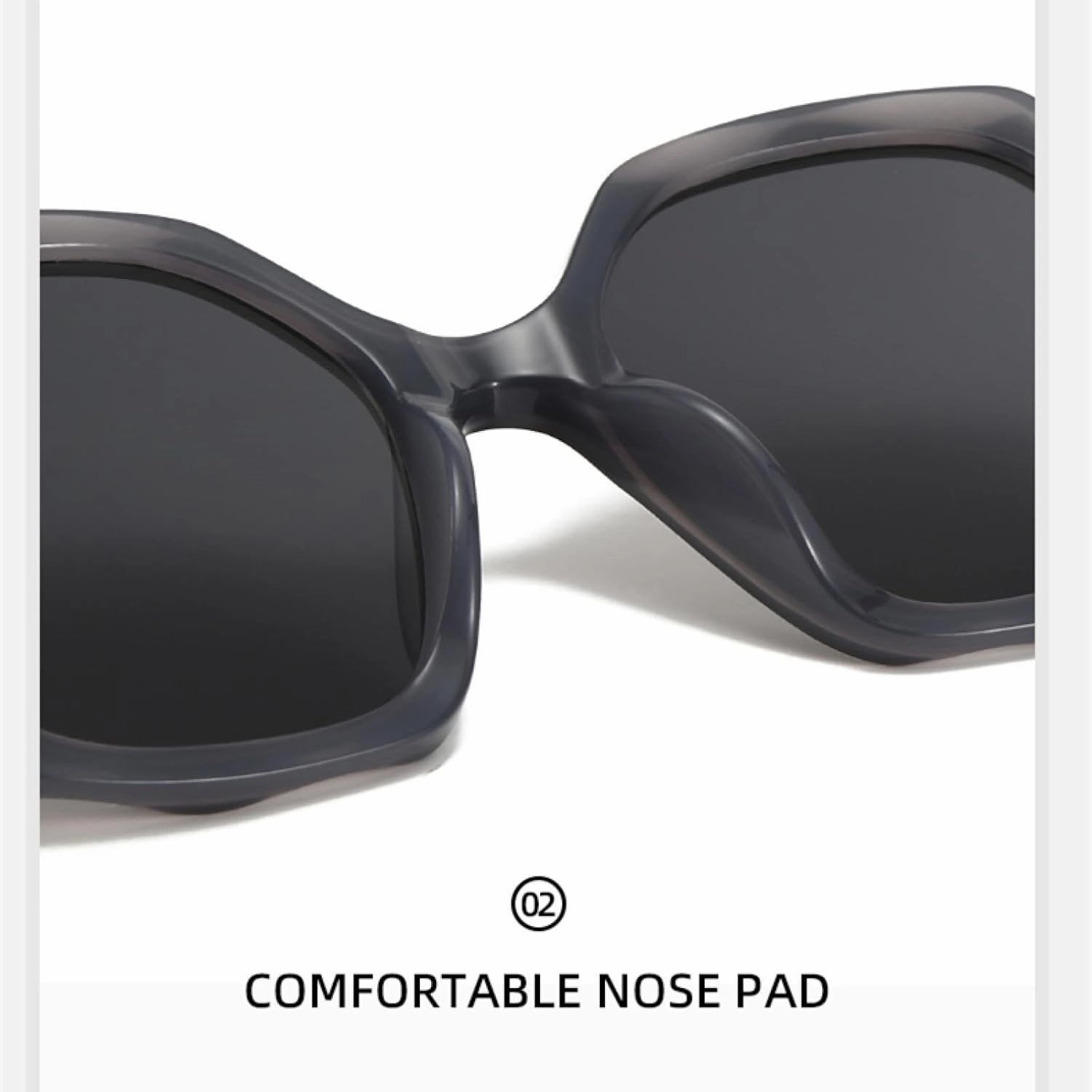 Fashionable Women's Sun Glasses with Irregular Oval Frames - Pc Material, Uv Protection,