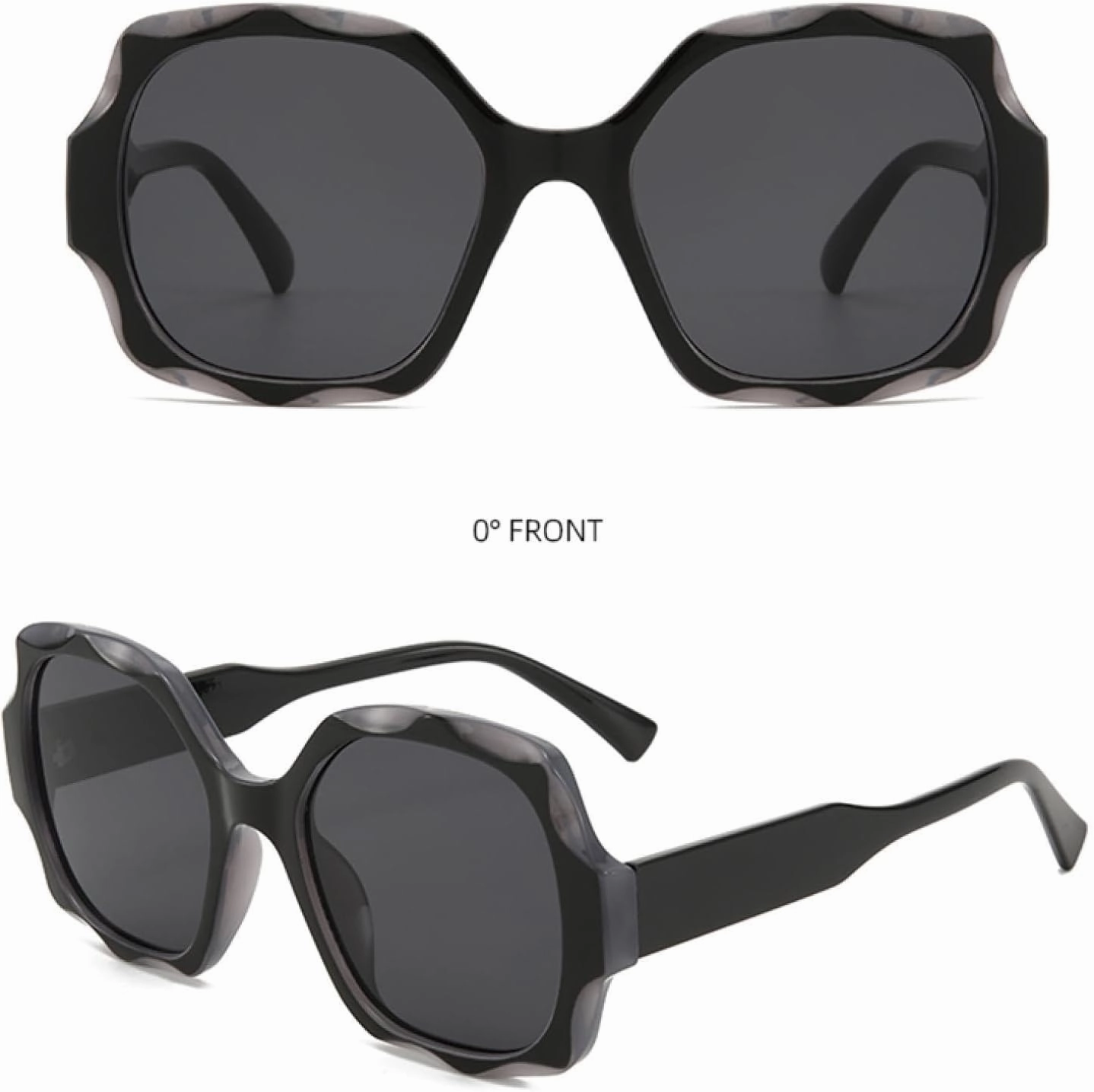 Fashionable Women's Sun Glasses with Irregular Oval Frames - Pc Material, Uv Protection,