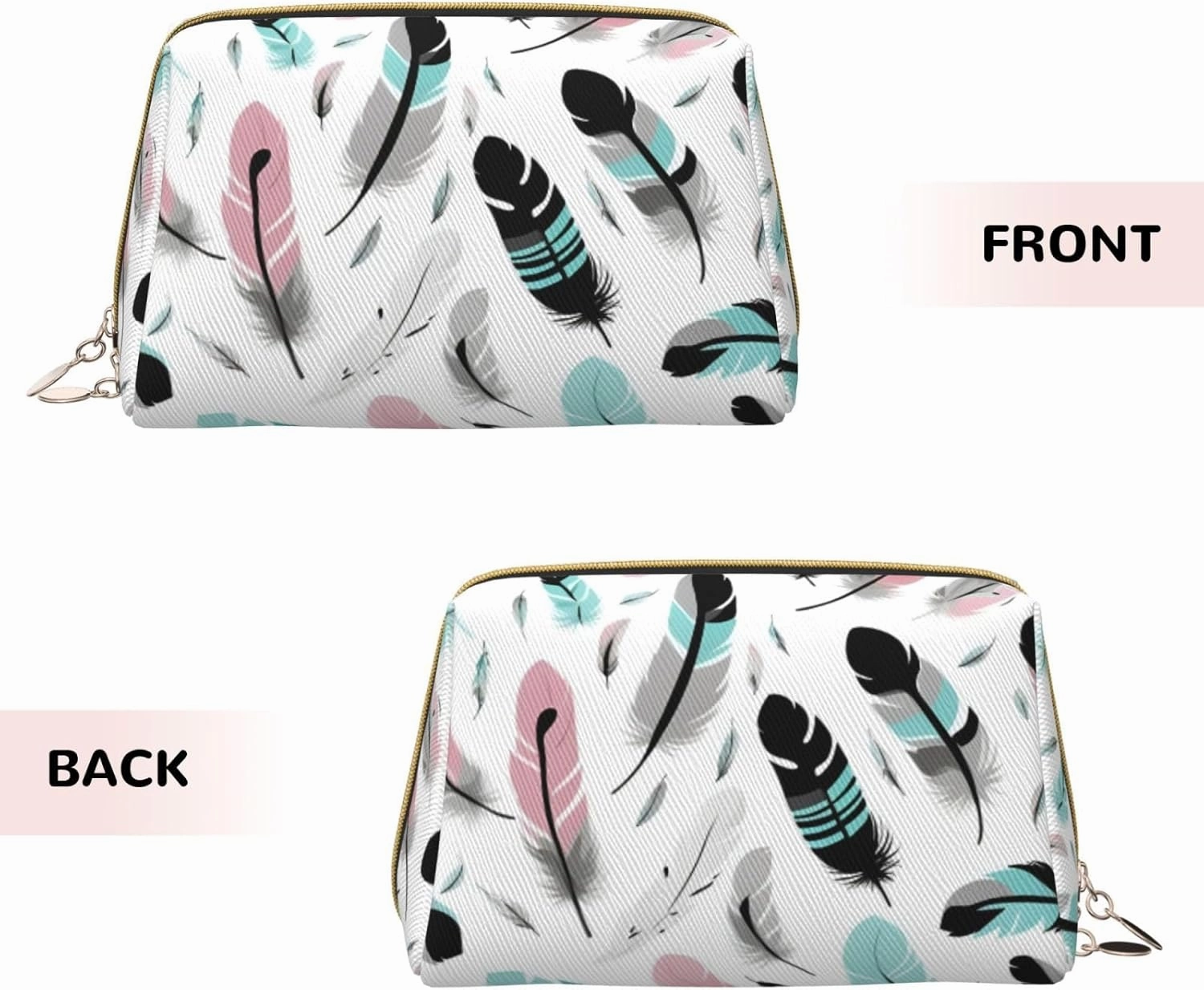Feather Toiletry Pouch, Travel-Friendly Makeup Organizer For Makeup Brushes, Lipsticks