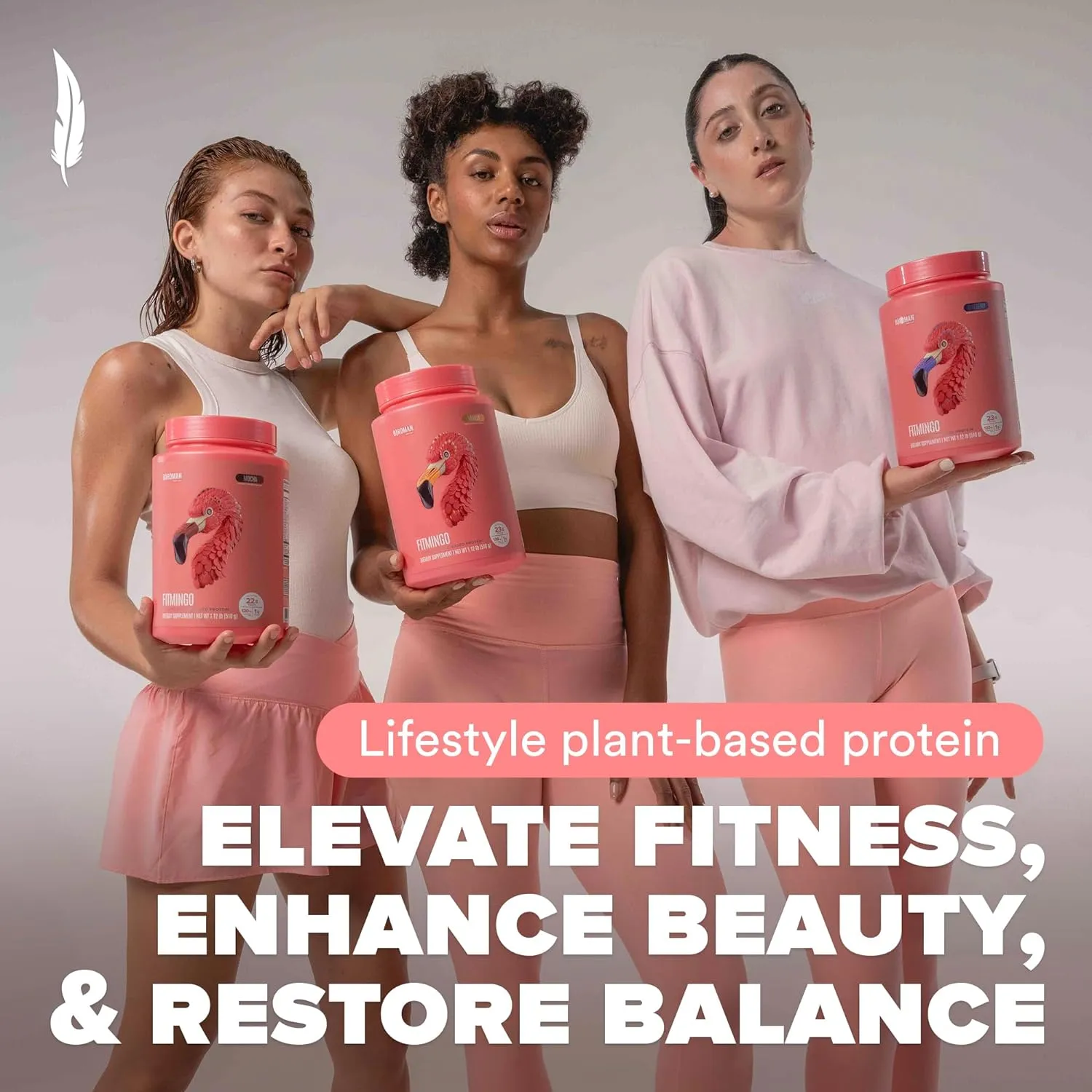 Fitmingo Vegan Protein Powder with Inositol, Collagen Boosters, Hyaluronic Acid and Vitamins | Low Carb, Dairy Free, Lactose Free, Low Calorie | 23g Plant Based Vanilla Protein Powder