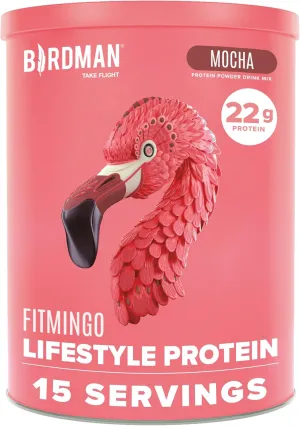 Fitmingo Vegan Protein Powder with Inositol, Collagen Boosters, Hyaluronic Acid and Vitamins | Low Carb, Dairy Free, Low Calorie | 22g Plant Based Mocha Protein Powder with Myo-Inositol