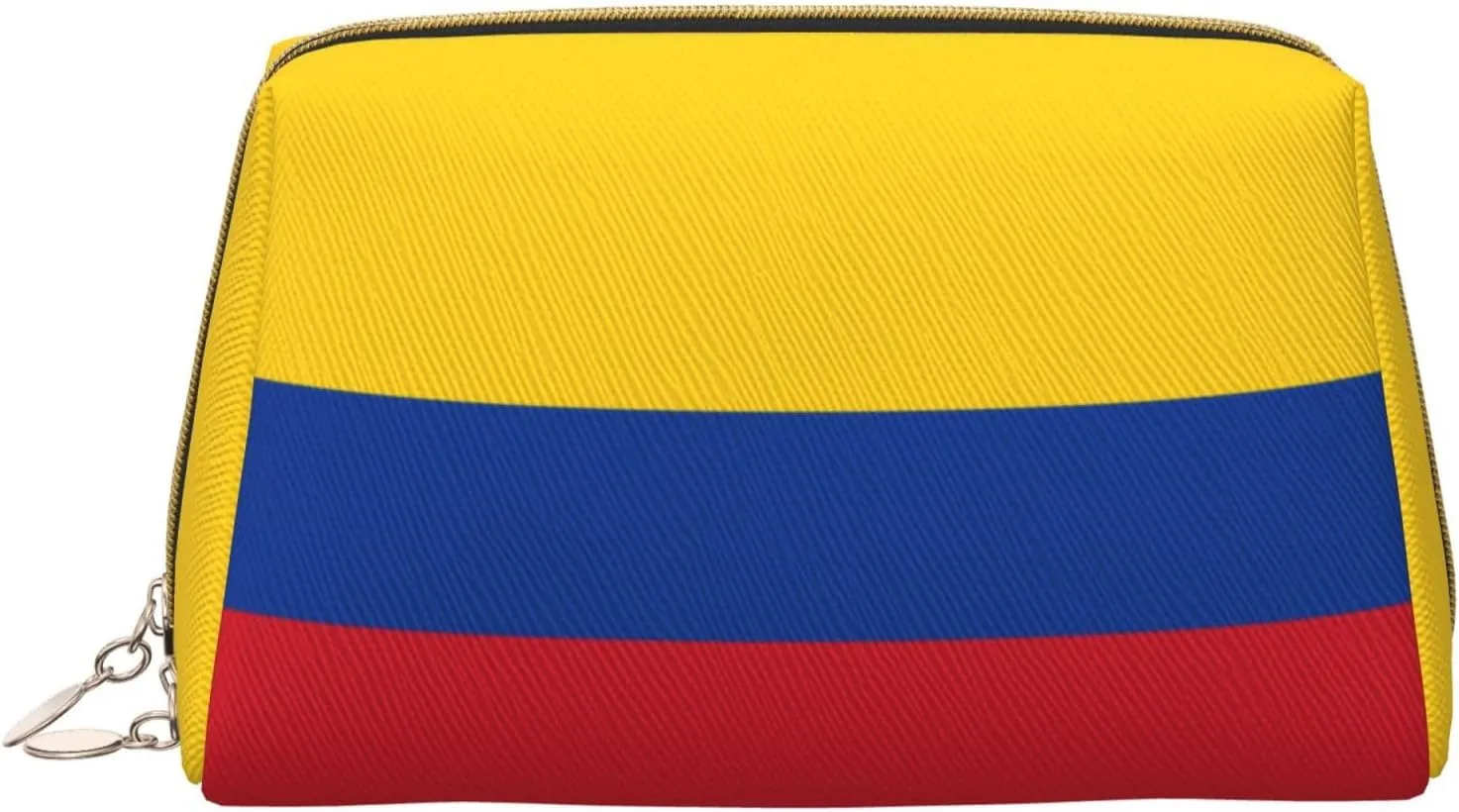 Flag Of Colombiamakeup Bag Organizer,Toiletry Cosmetic Bag,Zipper Pouch Brushes Storage Case(Large)