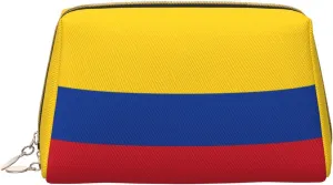 Flag Of Colombiamakeup Bag Organizer,Toiletry Cosmetic Bag,Zipper Pouch Brushes Storage Case(Large)