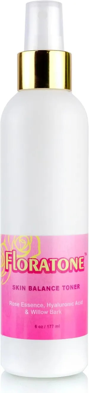 Floratone Skin Balance Facial Toner - with Rose Essence, Hyaluronic Acid & Willow Bark - Facial Mist for Sensitive Skin
